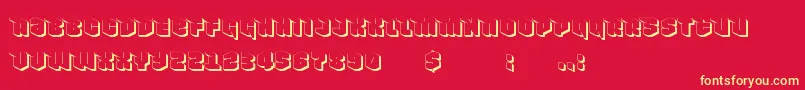 Шрифт NowyGeroy4fShadow – жёлтые шрифты на красном фоне