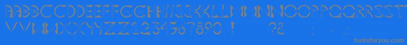 More about Asteria Font Asteria Font – Gray Fonts on Blue Background
