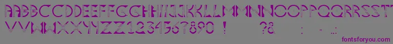 Asteria Font – Purple Fonts on Gray Background