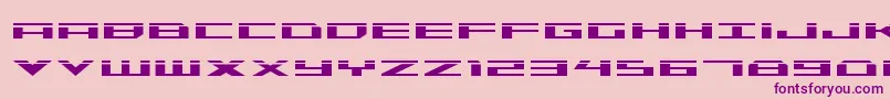 Triremelaser Font – Purple Fonts on Pink Background