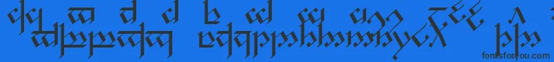 Шрифт Noldcap1 – чёрные шрифты на синем фоне