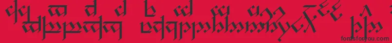 Noldcap1 Font – Black Fonts on Red Background