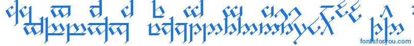 Noldcap1 Font – Blue Fonts on White Background