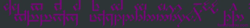 Noldcap1 Font – Purple Fonts on Black Background