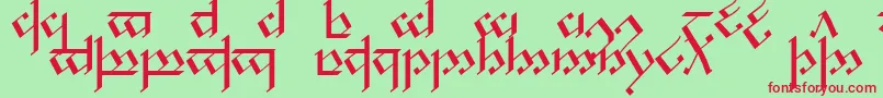 Noldcap1 Font – Red Fonts on Green Background