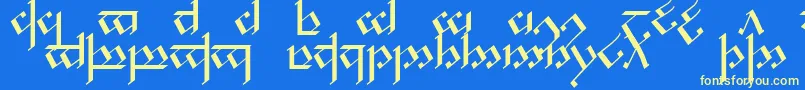 fuente Noldcap1 – Fuentes Amarillas Sobre Fondo Azul