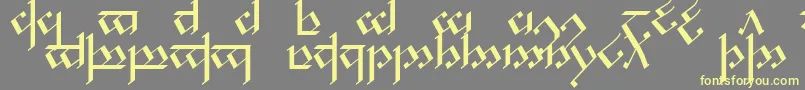 Noldcap1 Font – Yellow Fonts on Gray Background