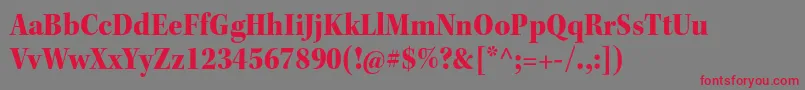 KeplerstdBlackscnsubh Font – Red Fonts on Gray Background