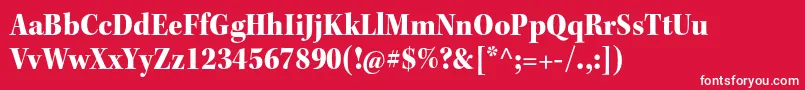 KeplerstdBlackscnsubh Font – White Fonts on Red Background
