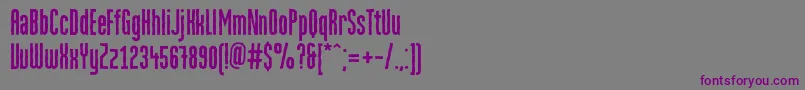 Шрифт MartencyrGrotesquerough – фиолетовые шрифты на сером фоне
