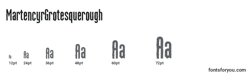 MartencyrGrotesquerough Font Sizes