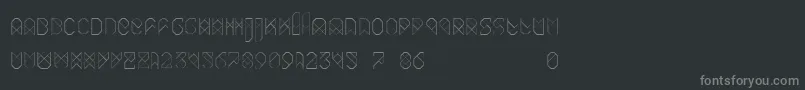 Шрифт Biohack – серые шрифты на чёрном фоне