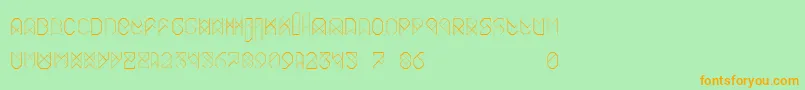 More about Biohack Font Biohack Font – Orange Fonts on Green Background