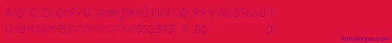 fuente Biohack – Fuentes Moradas Sobre Fondo Rojo