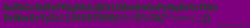 AcmoDisplaySsiNormal Font – Black Fonts on Purple Background