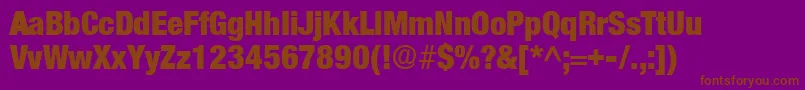 AcmoDisplaySsiNormal Font – Brown Fonts on Purple Background