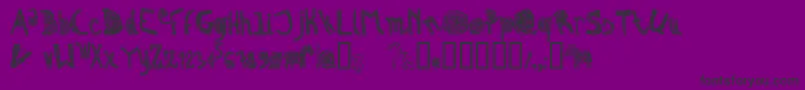 Шрифт Zebrairr – чёрные шрифты на фиолетовом фоне