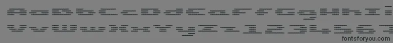 UpTinyLcdFourDecohLight Font – Black Fonts on Gray Background