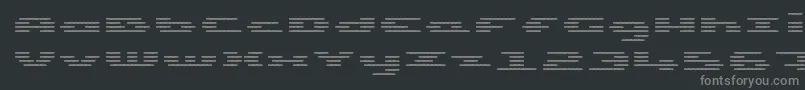 Шрифт UpTinyLcdFourDecohLight – серые шрифты на чёрном фоне
