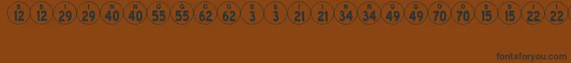 Шрифт BingoJl – чёрные шрифты на коричневом фоне