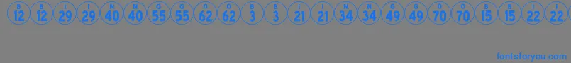 Шрифт BingoJl – синие шрифты на сером фоне