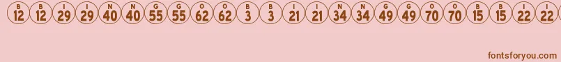 BingoJl Font – Brown Fonts on Pink Background