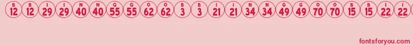 BingoJl Font – Red Fonts on Pink Background