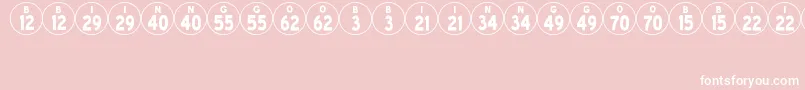 BingoJl Font – White Fonts on Pink Background