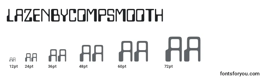 Размеры шрифта Lazenbycompsmooth