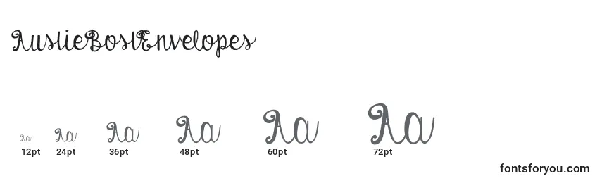AustieBostEnvelopes Font Sizes
