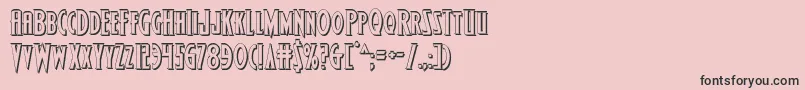 Wolfsbane23D Font – Black Fonts on Pink Background
