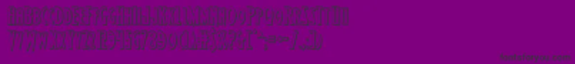 fuente Wolfsbane23D – Fuentes Negras Sobre Fondo Morado