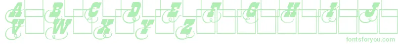 Dodgeini Font – Green Fonts on White Background