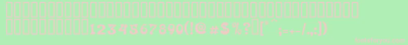 RolandDecor Font – Pink Fonts on Green Background