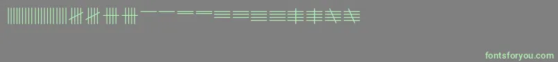 Шрифт Tallymark – зелёные шрифты на сером фоне