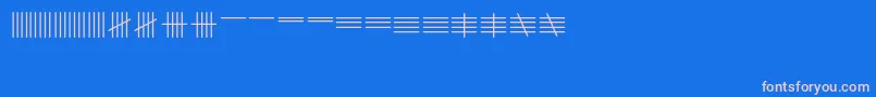 Шрифт Tallymark – розовые шрифты на синем фоне