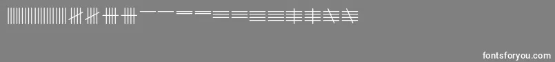Tallymark Font – White Fonts on Gray Background