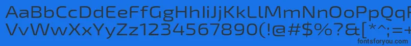 Exo2Regularexpanded Font – Black Fonts on Blue Background