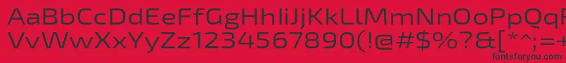 Exo2Regularexpanded Font – Black Fonts on Red Background