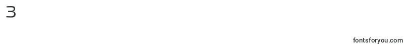 フォントExo2Regularexpanded – フォント数字3