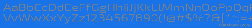 Exo2Regularexpanded Font – Gray Fonts on Blue Background