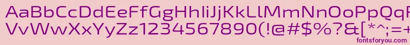 Exo2Regularexpanded Font – Purple Fonts on Pink Background