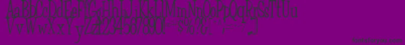 FairWeatherRegularTtstd Font – Black Fonts on Purple Background