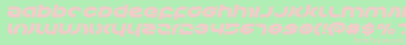 Kovacsexpandital Font – Pink Fonts on Green Background