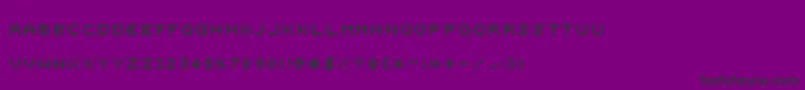 000webfont-fontti – mustat fontit violetilla taustalla