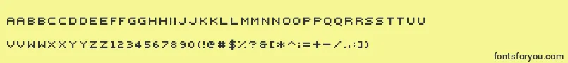 More about 000webfont Font 000webfont Font – Black Fonts on Yellow Background