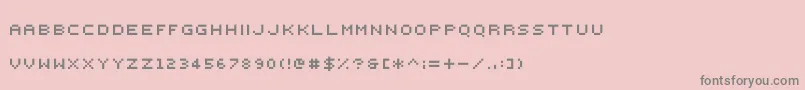 Fonte 000webfont – fontes cinzas em um fundo rosa