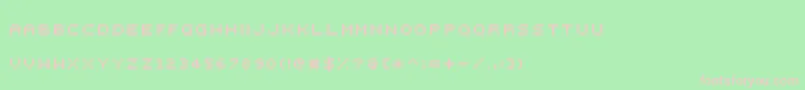 000webfont Font – Pink Fonts on Green Background