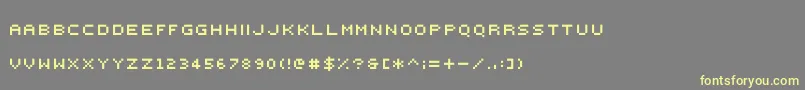 fuente 000webfont – Fuentes Amarillas Sobre Fondo Gris