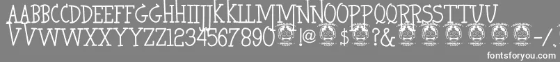 HeroKiller Font – White Fonts on Gray Background